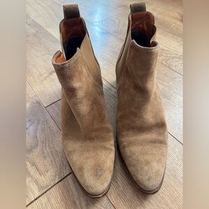 Everlane Tan Suede Ankle Boots